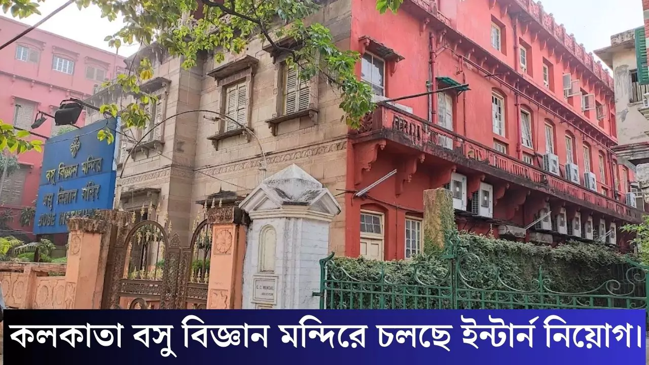 Bose Institute Recruitment 2025