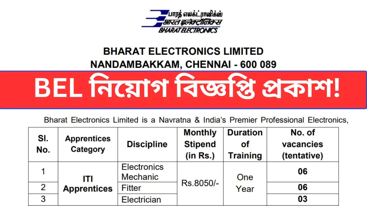 BEL Recruitment 2025